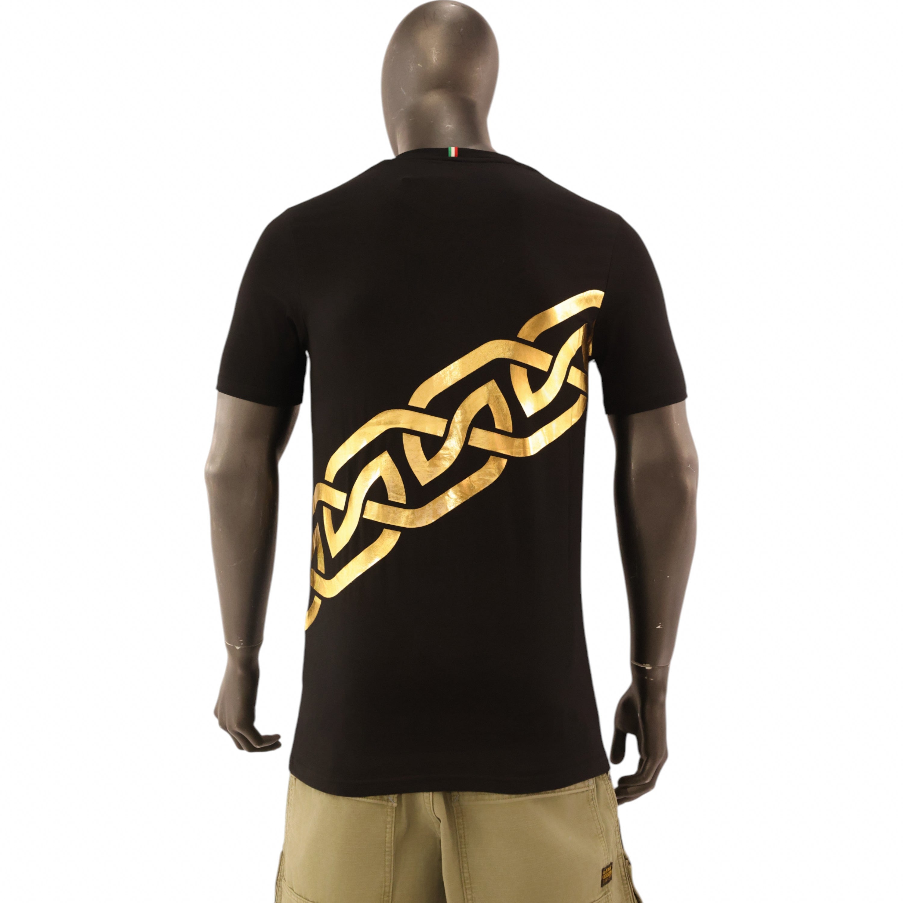 Rossimoda T-Shirt Lux Gemme Black-Gold